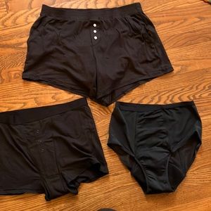 3 pairs Thinx underwear, size Medium